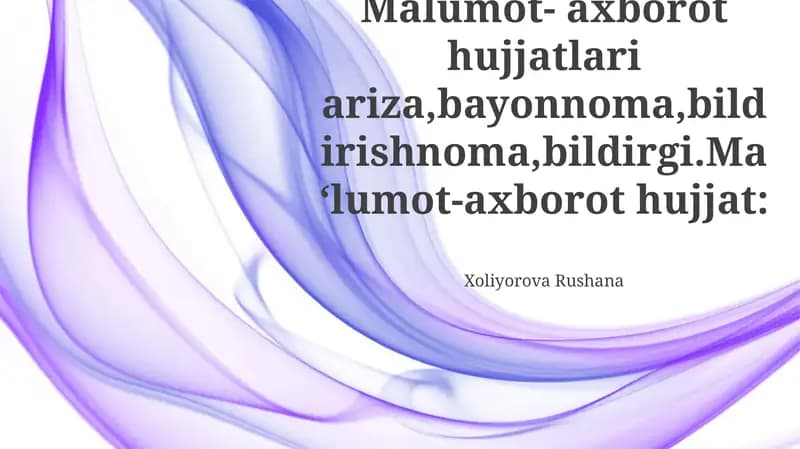 Axborot Hujjatlari