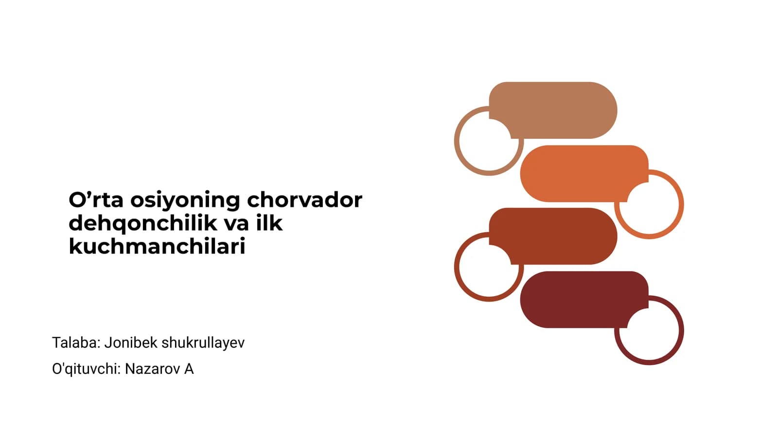 O’rta osiyoning chorvador dehqonchilik va ilk kuchmanchilari