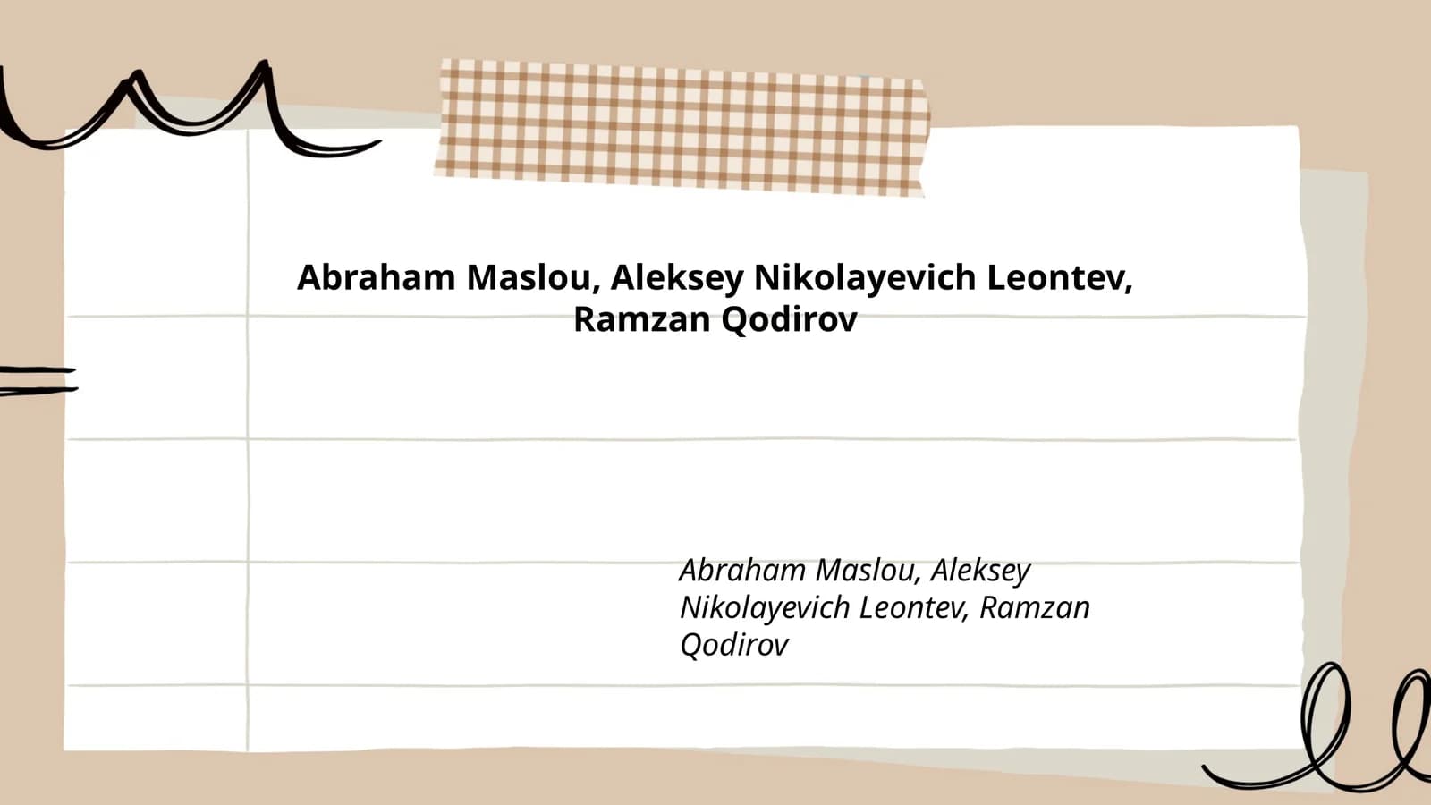 Abraham Maslovning hayoti va faoliyati
