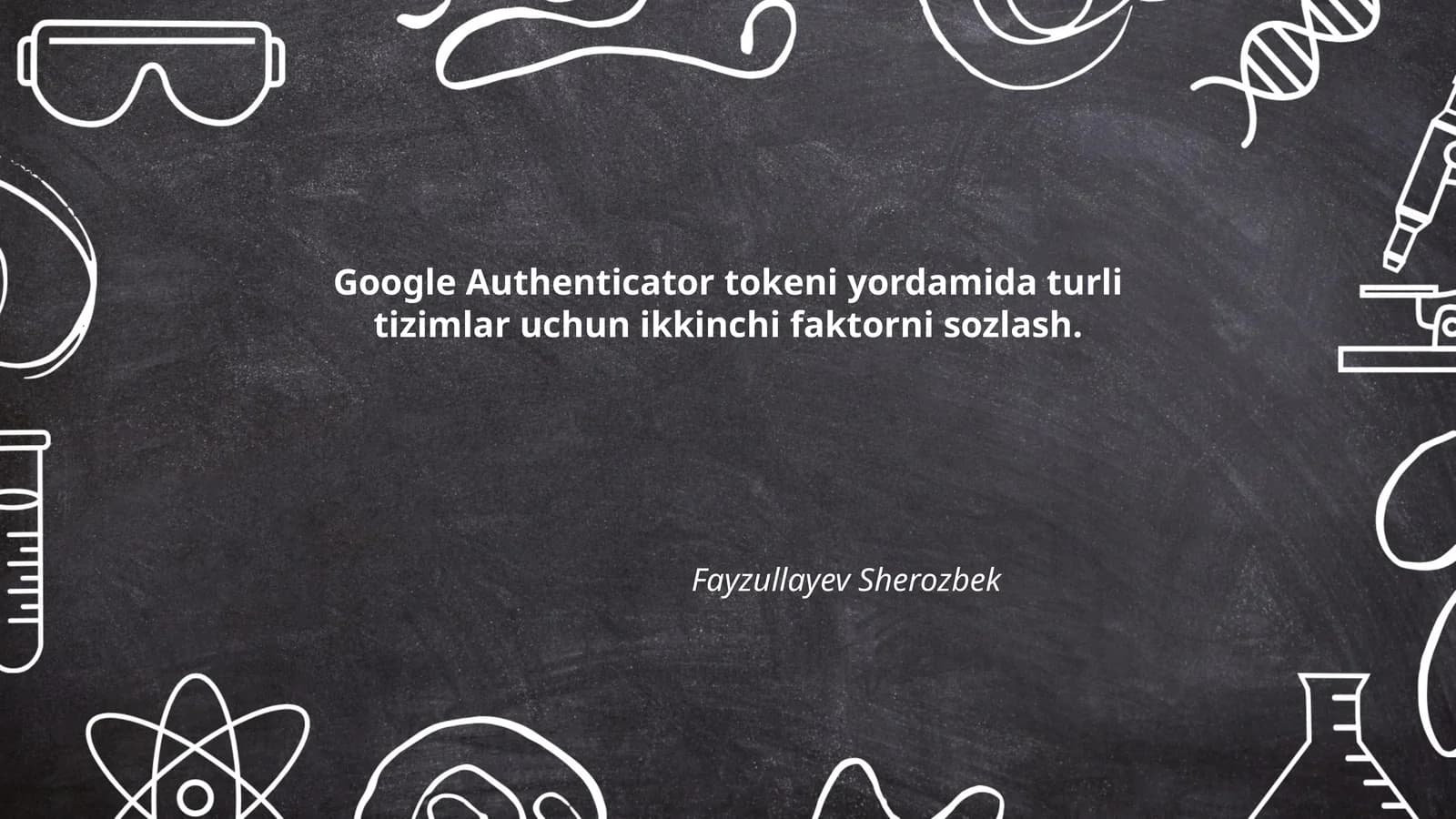 Google Authenticator tokeni yordamida turli tizimlar uchun ikkinchi faktorni sozlash