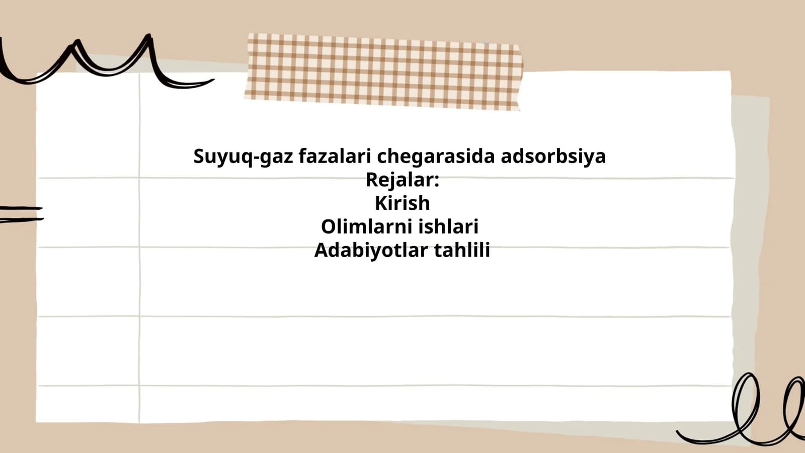Suyuq-gaz fazalari chegarasida adsorbsiya
