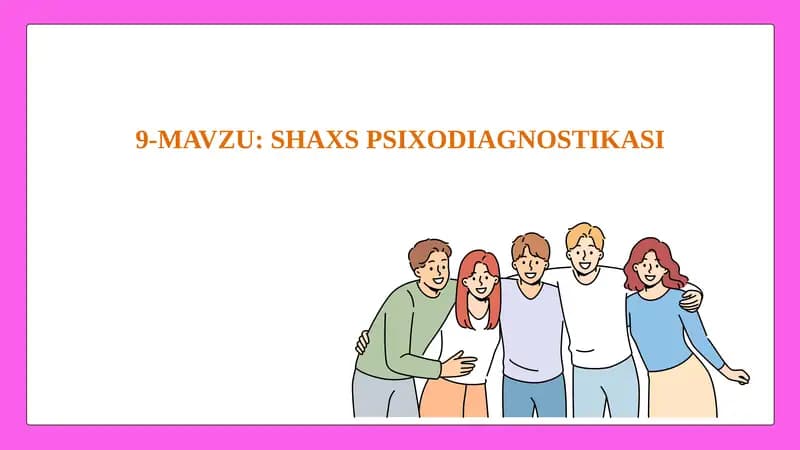 SHAXS PSIXODIAGNOSTIKASI