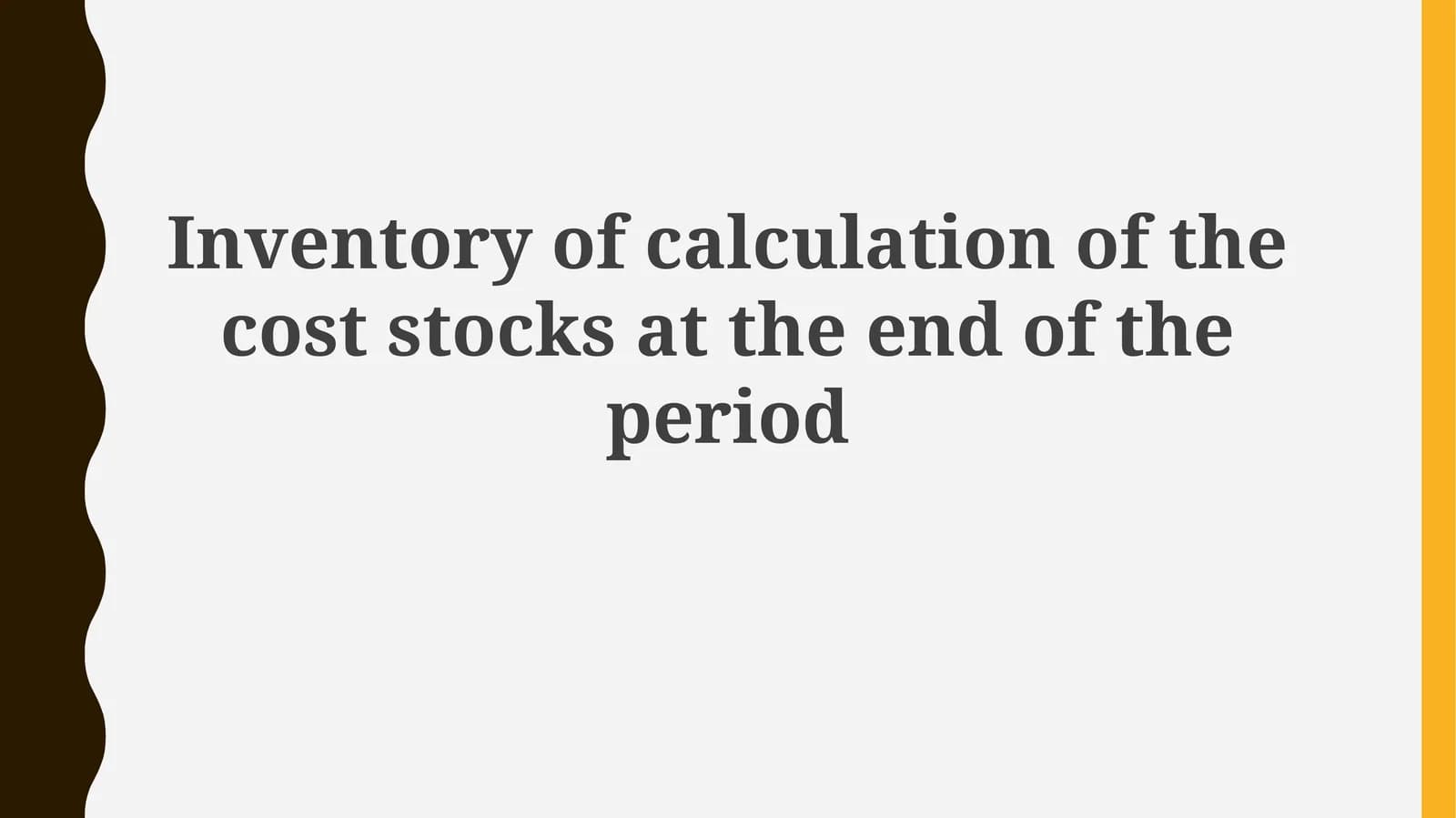 Inventory Costing Methods & Valuation