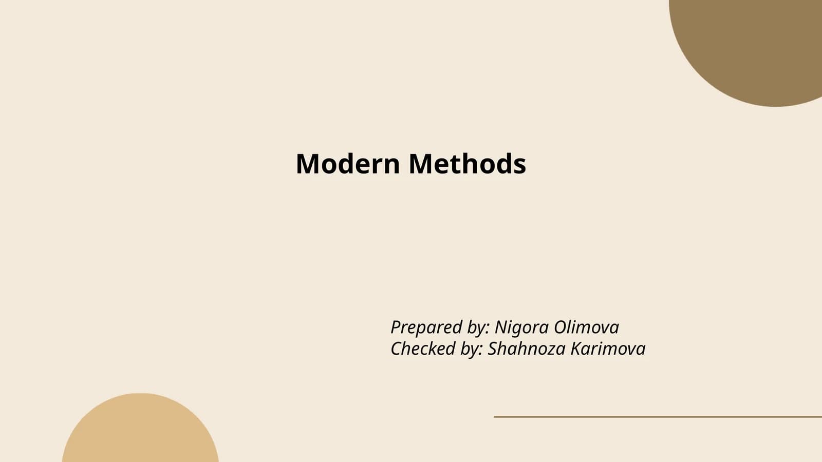 Modern Teaching Methods