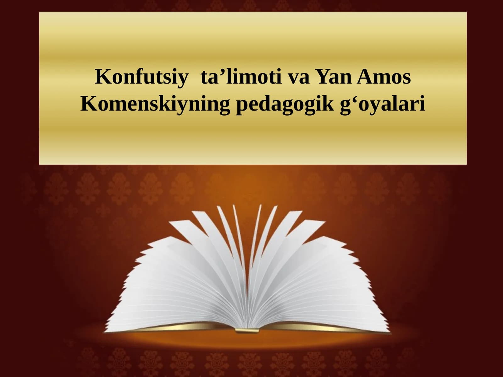 Yangi Renessans pedagogikasi. Yan Amos Komenskiyning pedagogik tizimi