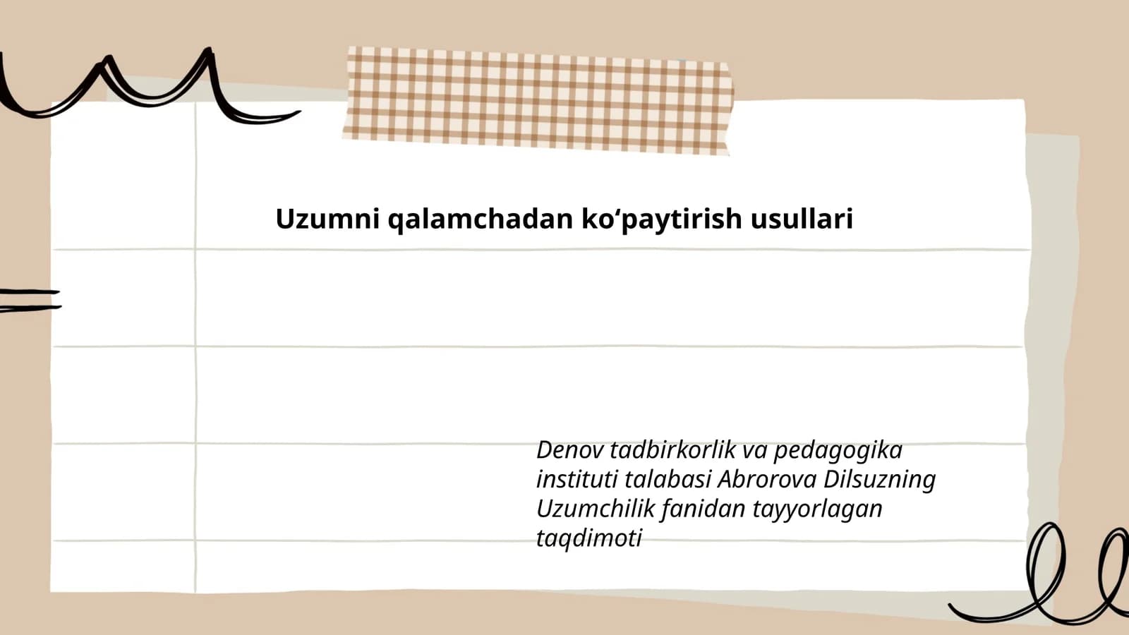 Uzumni qalamchadan koʻpaytirish usullari