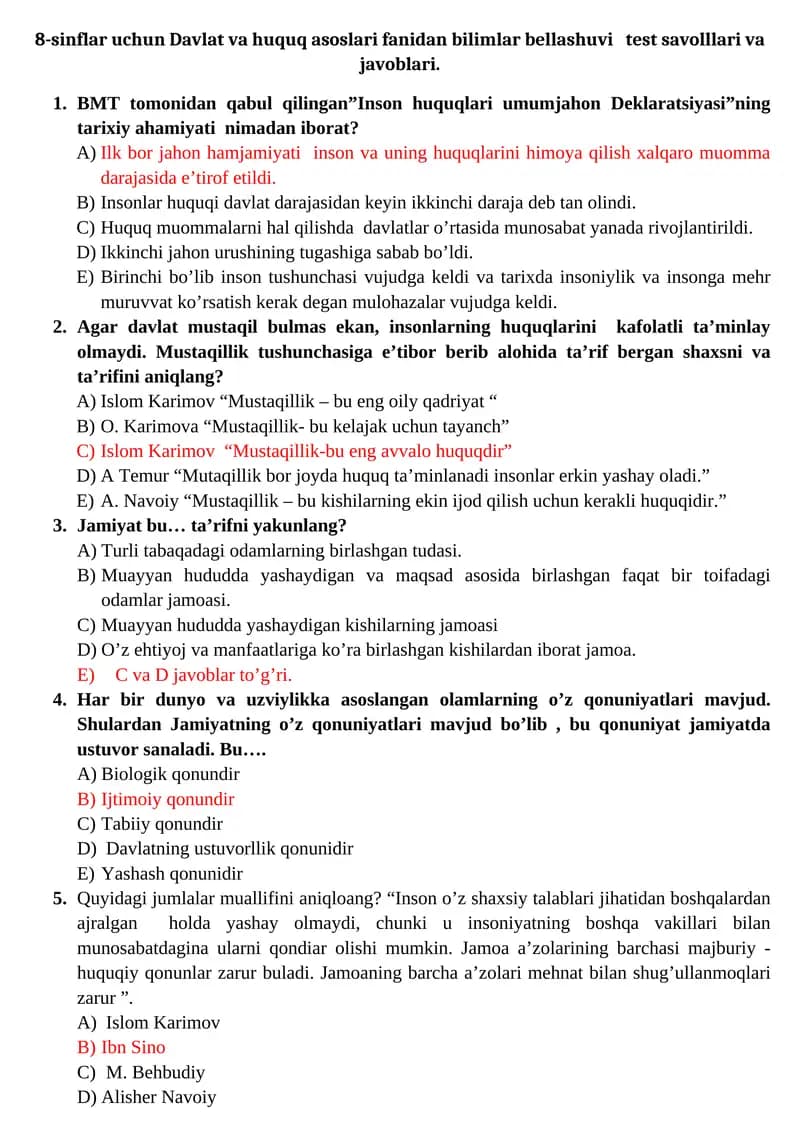 Inson huquqlari umumjahon Deklaratsiyasi