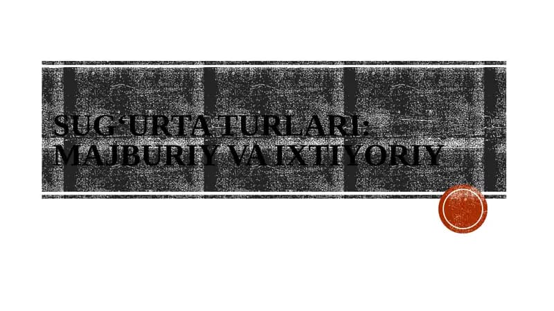Sug‘urta turlari majburiy va ixtiyoriy