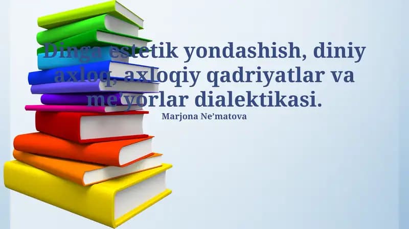 Estetik yondashuvning mohiyati