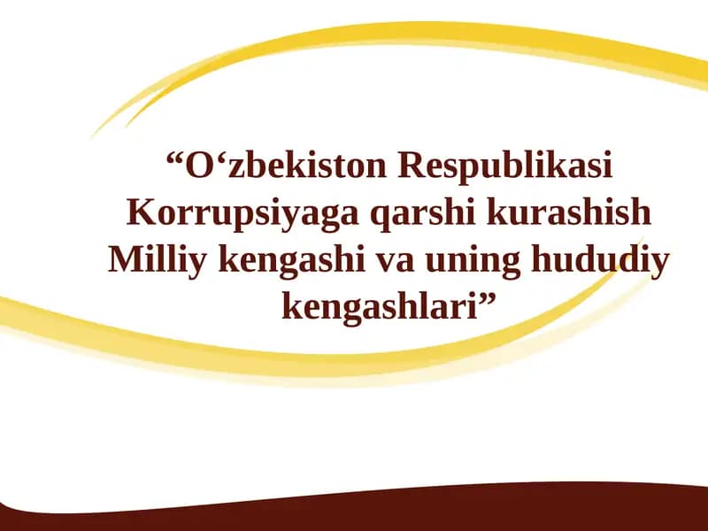 Korrupsiyaga qarshi kurashish Milliy kengashi va uning hududiy kengashlari