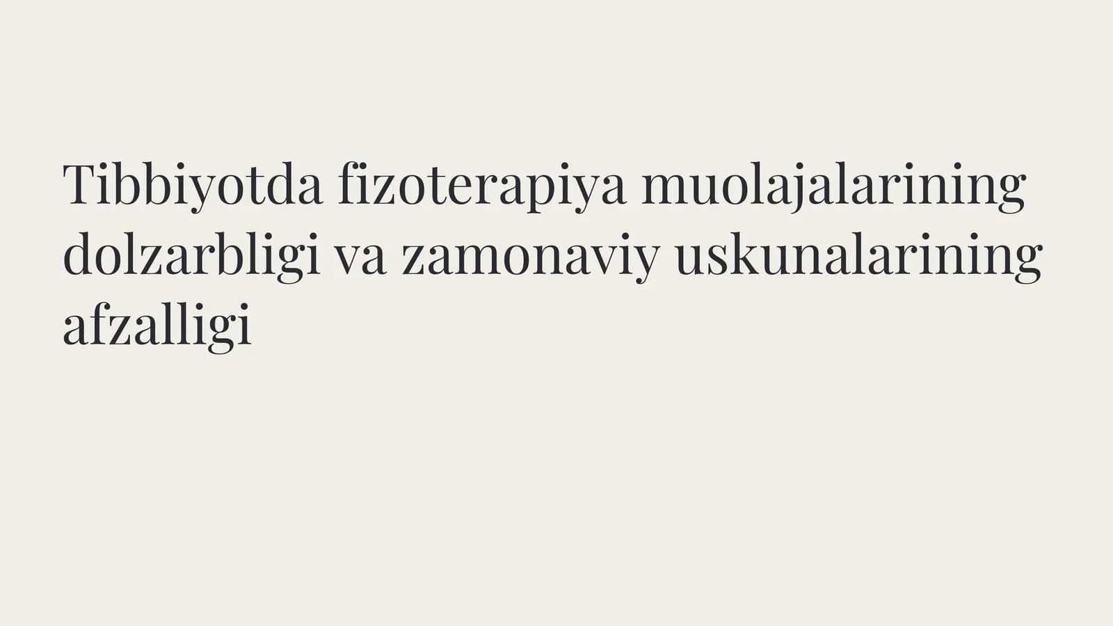 Fizoterapevtik vositalar va ularni qo‘llash mumkin bo‘lgan kasalliklar hamda mumkin bo‘lmagan holatl