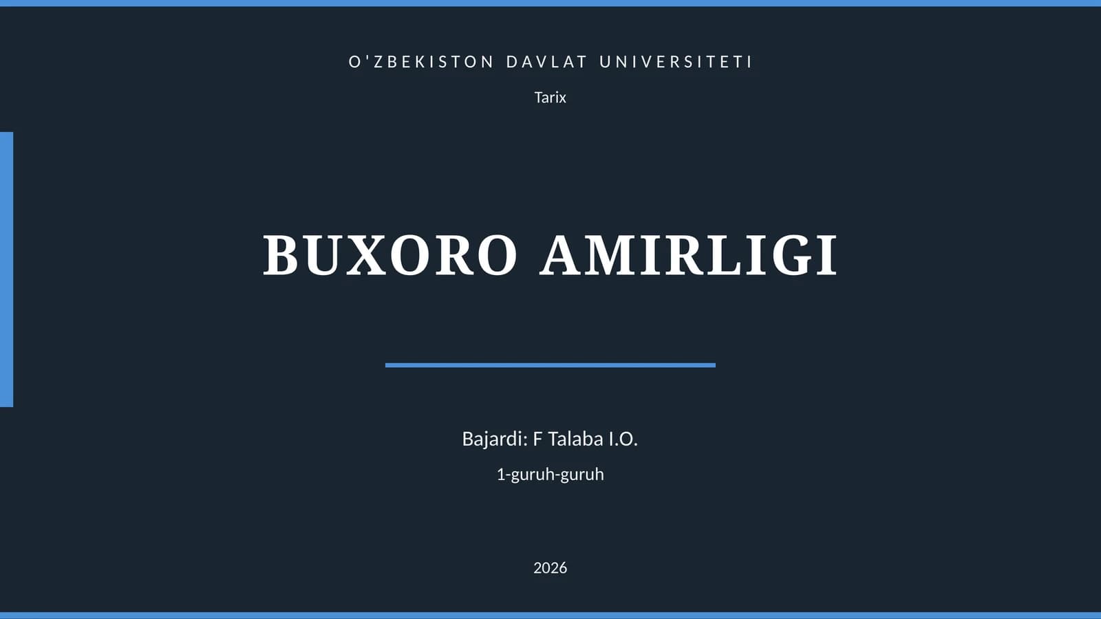 BUXORO AMIRLIGI