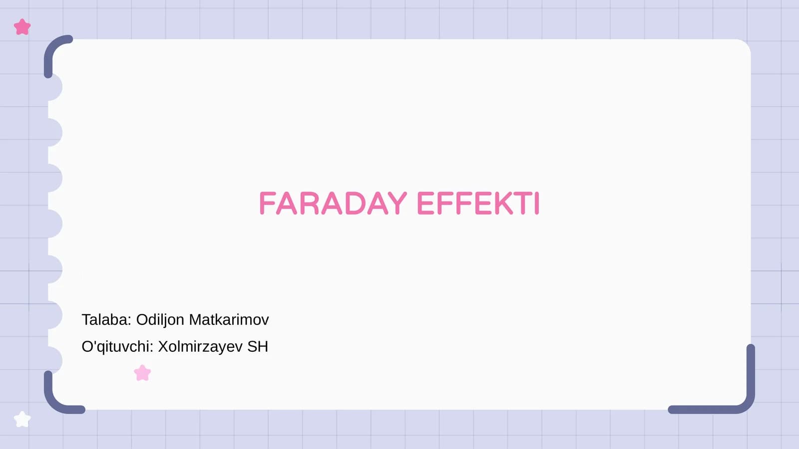 FARADAY EFFEKTI