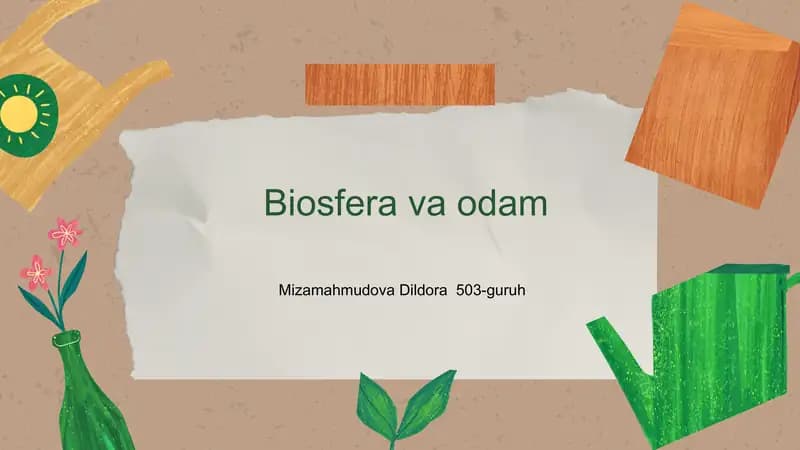 Biosfera va odam