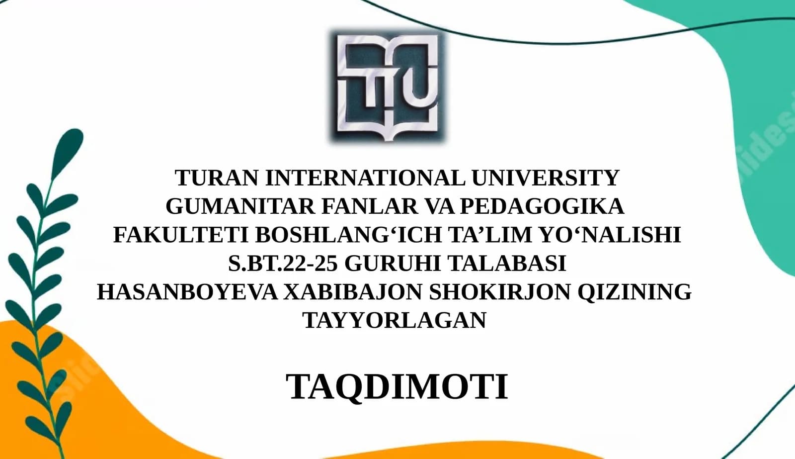1-sinf “Tabiiy fan” darslarini tahlil qilish va taqriz yozish