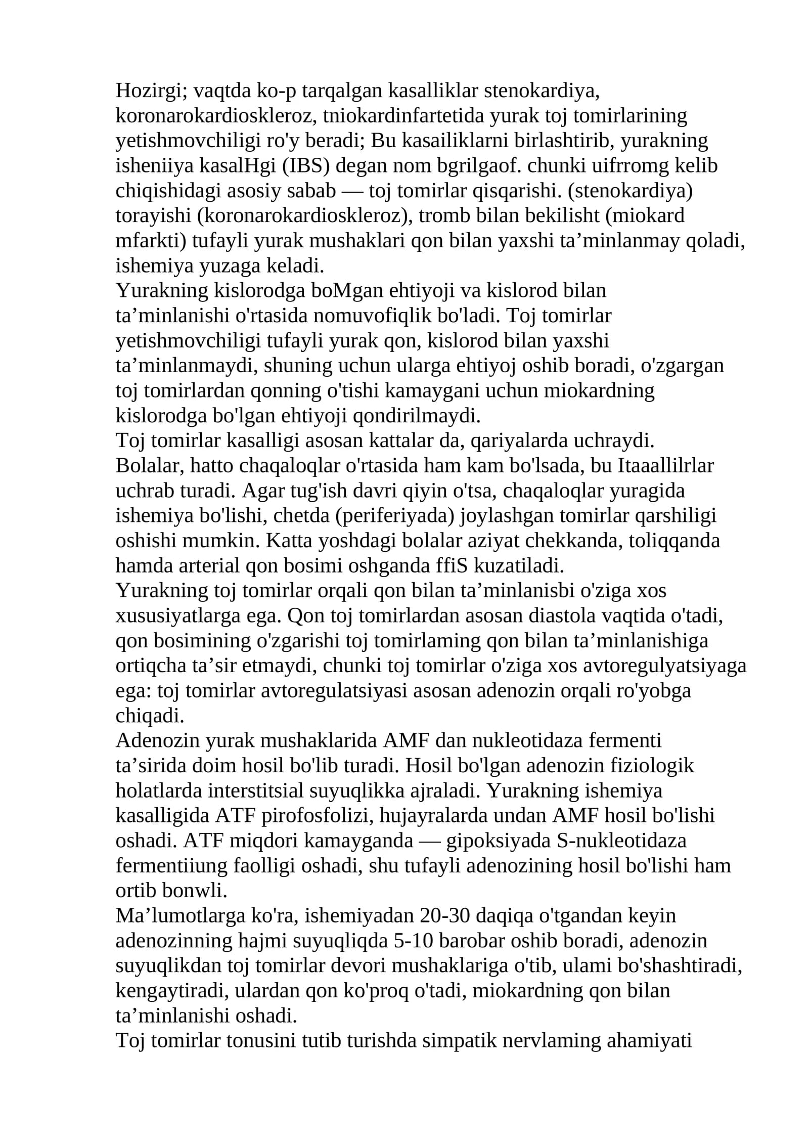 Yurakning isheniiya kasalliklari (IBS)