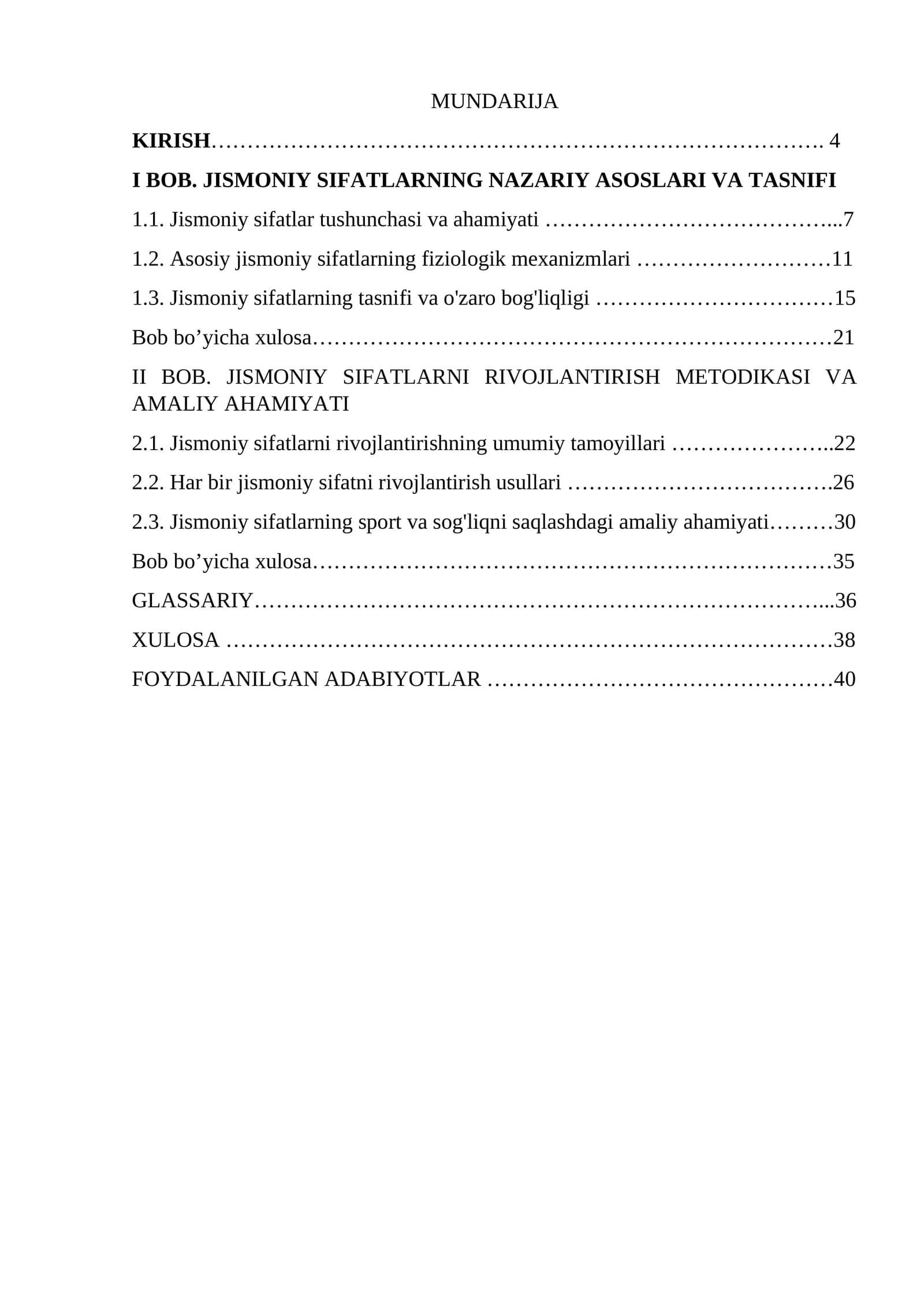 Jismoniy sifatlar