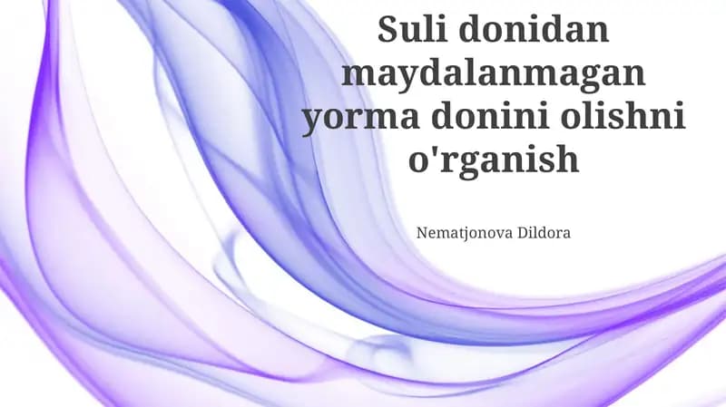 Hosildorlikni oshirish usullari