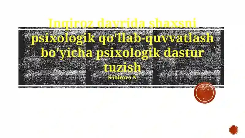 Psixologik qo'llab-quvvatlash dasturi