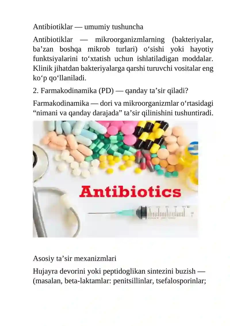 Antibiotiklar