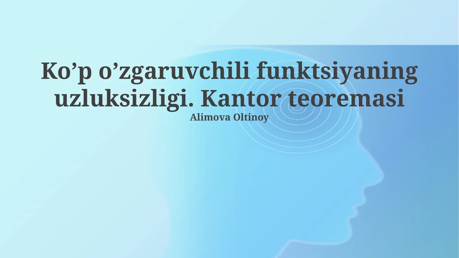 Kantor teoremasi