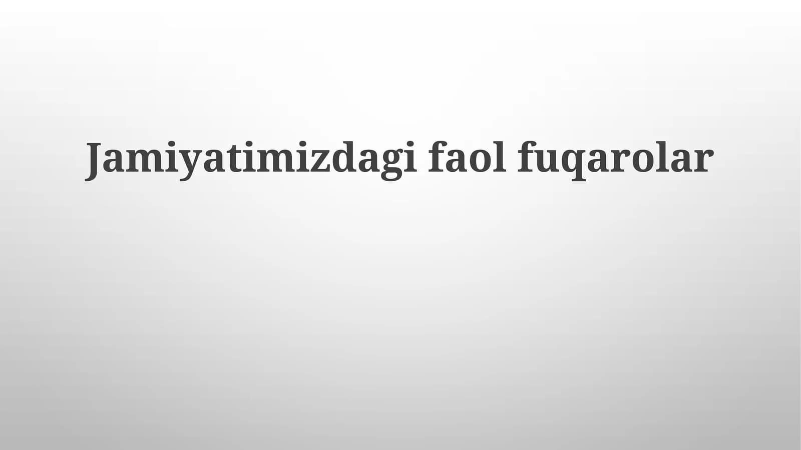 Faol Fuqarolar: Ta'rifi va Ahamiyati