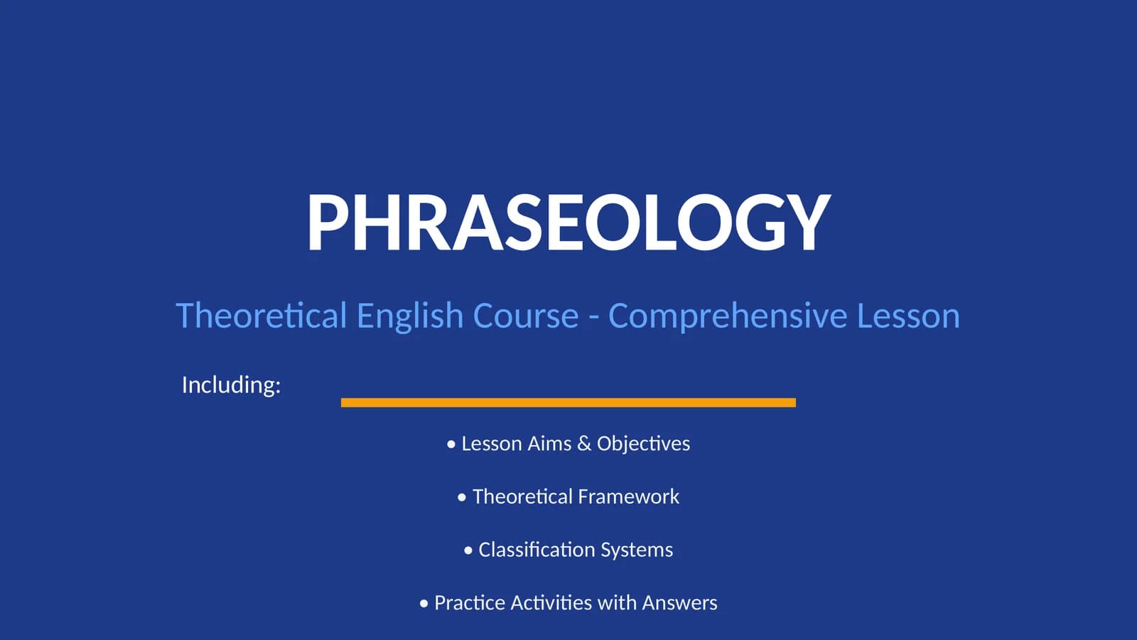 PHRASEOLOGY