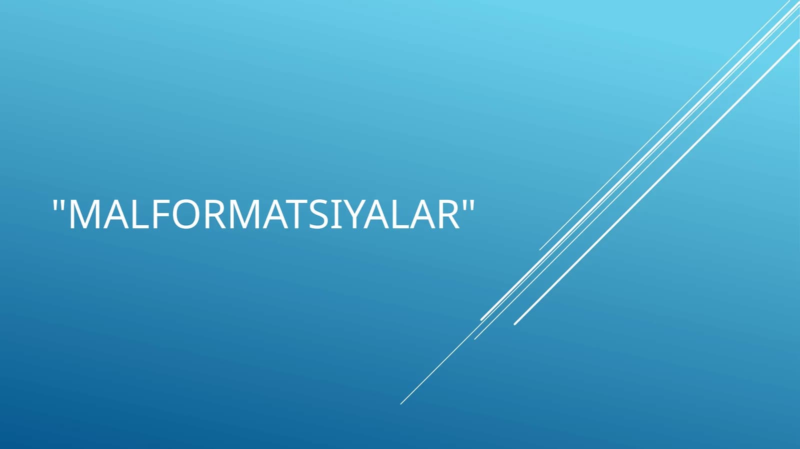 Malformatsiyalar