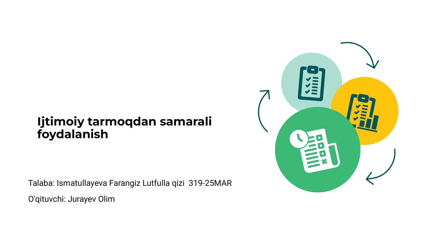 Ijtimoiy tarmoqdan samarali foydalanish