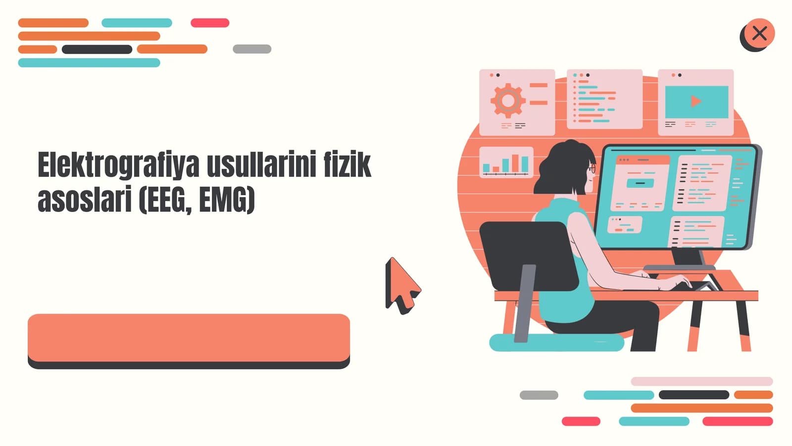 Elektrografiya usullarini fizik asoslari (EEG, EMG)