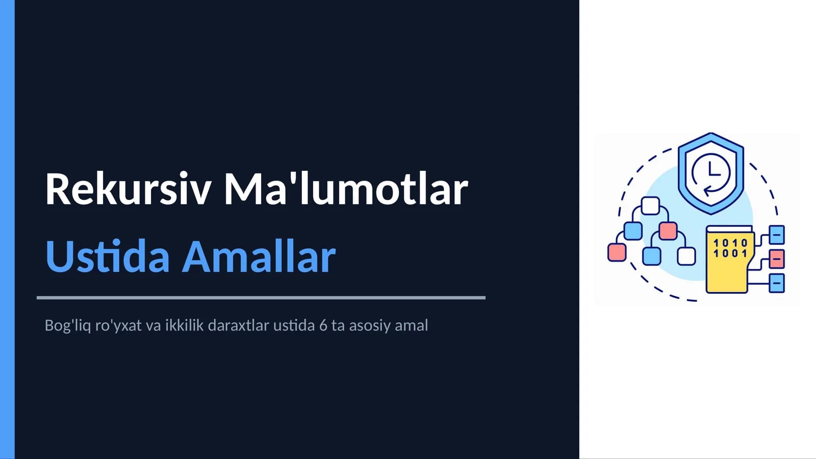 Rekursiv Ma'lumotlar Ustida Amallar