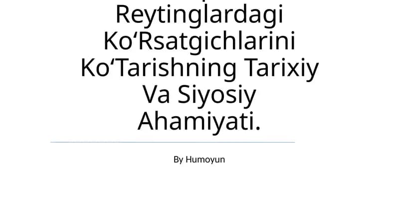 Xalqaro Reytinglar