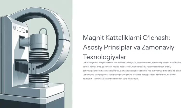 Magnit Kattaliklarni O‘lchash: Asosiy Prinsiplar va Zamonaviy Texnologiyalar