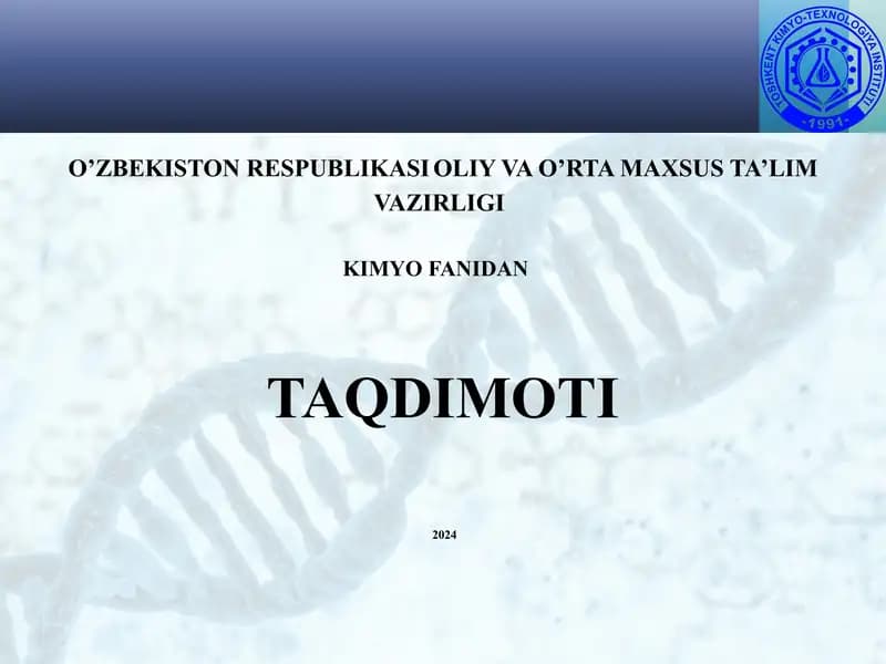 Organik kimyo tarixi. Organik birikmalarning o‘ziga xos xususiyatlari