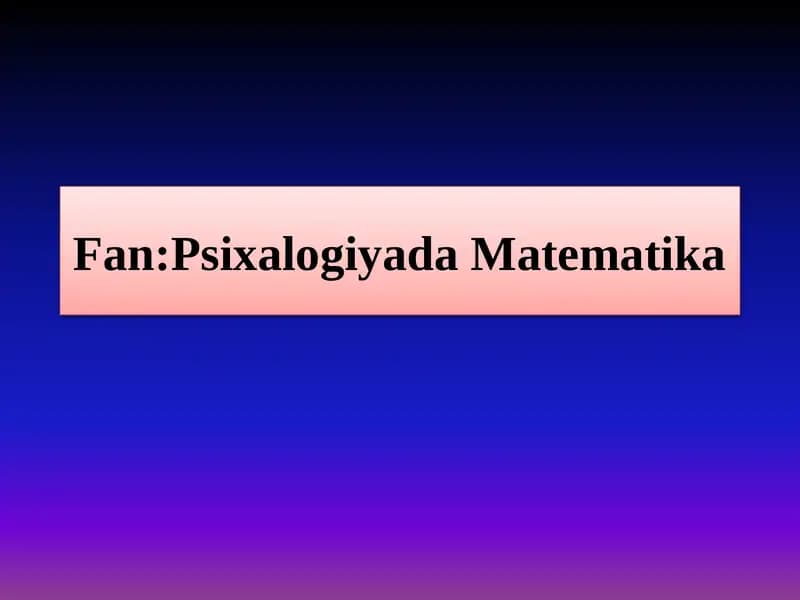 Mavzu:Variatsion qator. Variatsion qator uchun poligon va gistogramma.
