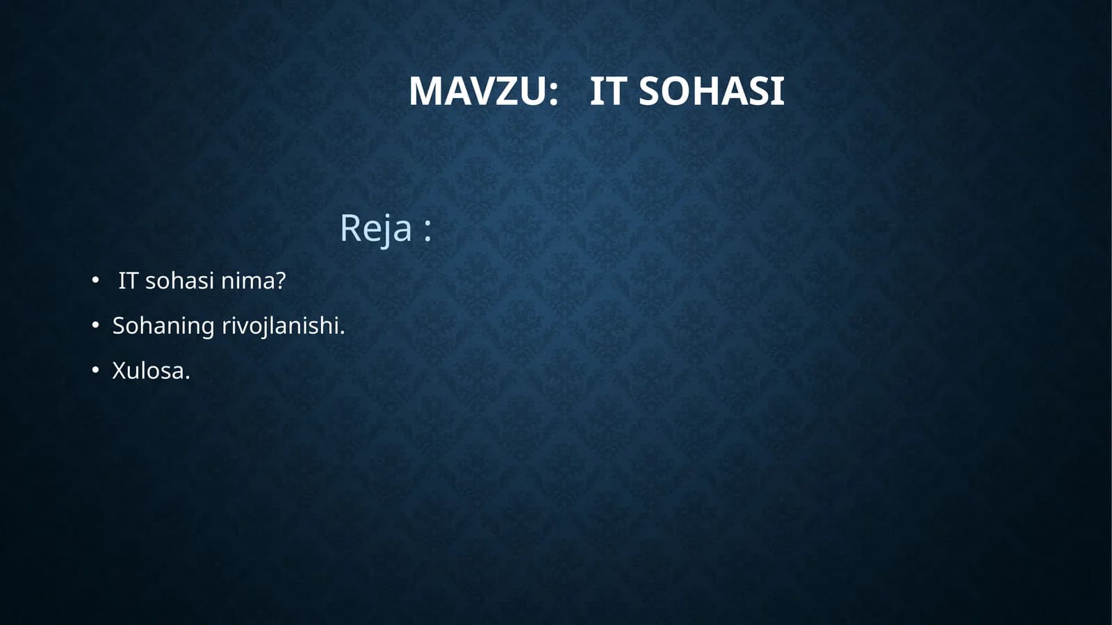IT sohasi