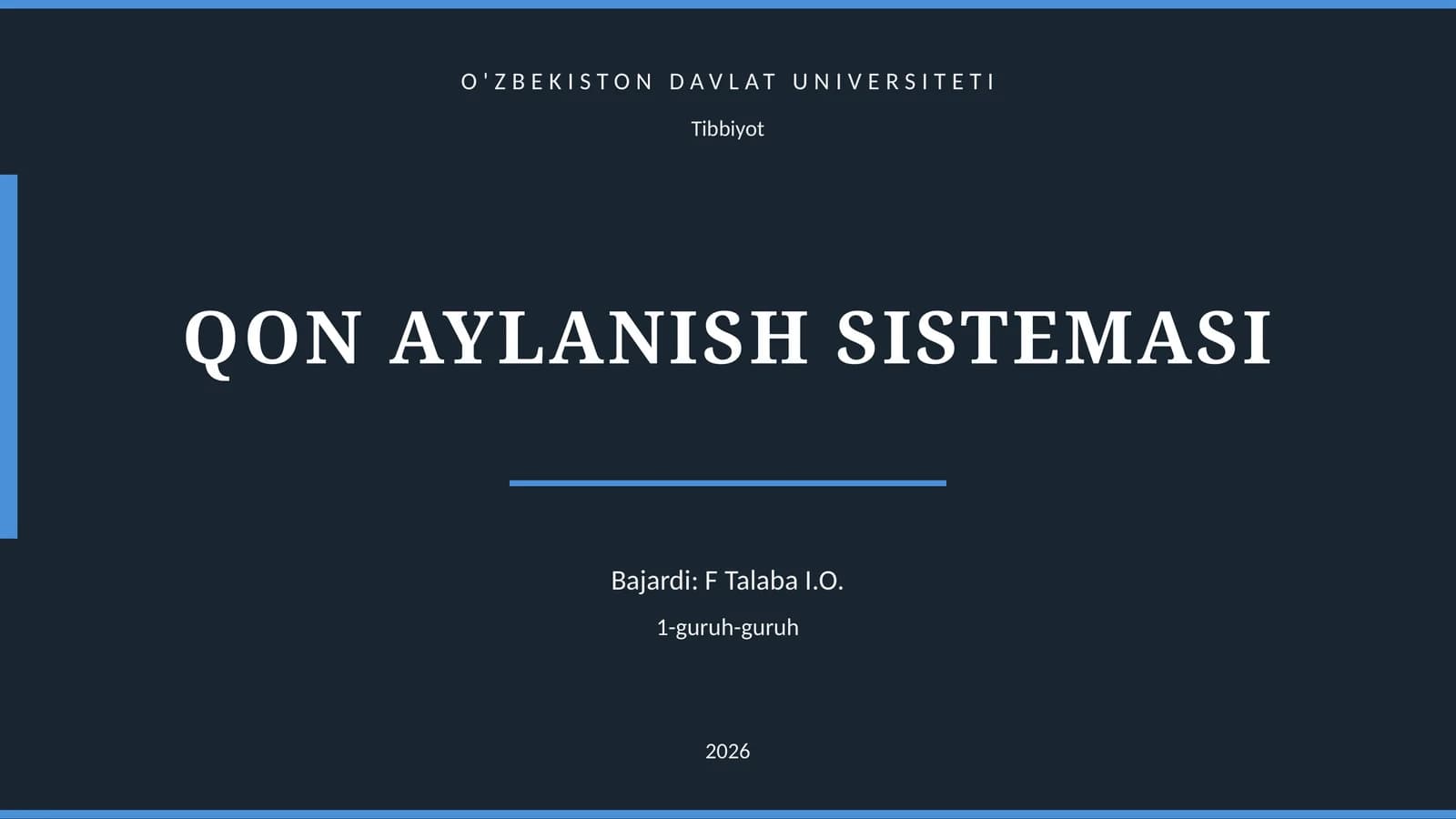 QON AYLANISH SISTEMASI
