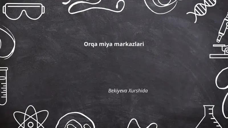 Orqa miya markazlari