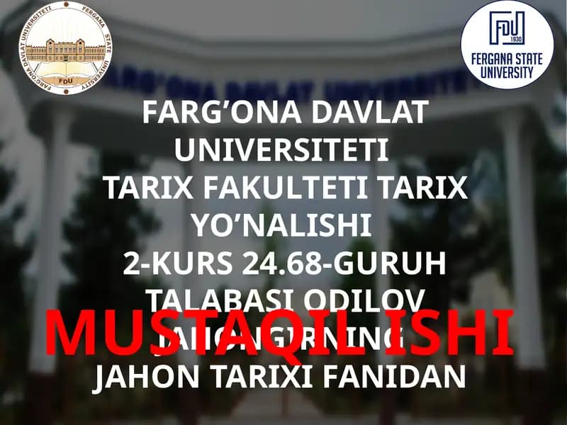 Slavyanlar Va UlardaDavlatlarning Tashkil Topishi