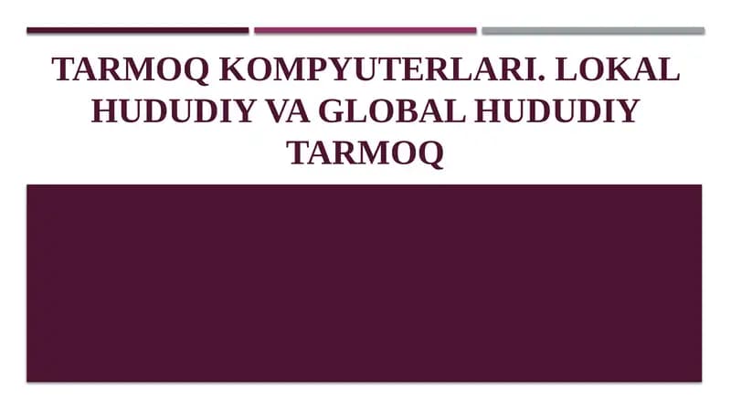 Tarmoq kompyuterlari