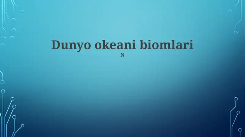 Dunyo okeani biomlari