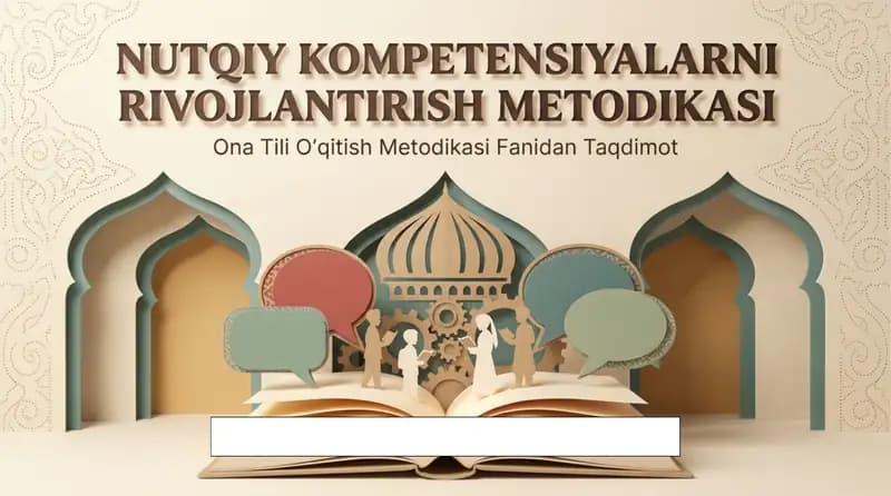 Nutqiy kompensatsiyalarni rivojlantirish metodikasi