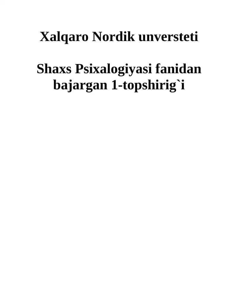 T.Liri metodikasi va V.M.Rusalovning  “Temperament tiplarini aniqlash”  testi