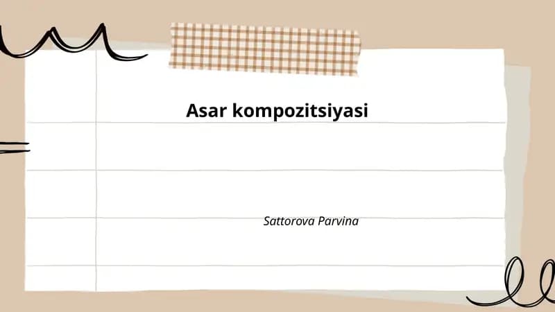 Asar kompozitsiyasi