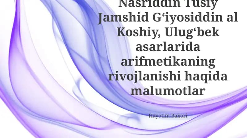 Ulugʻbek: Ilm-fan homiysi