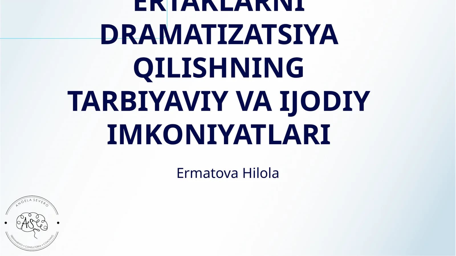 ERTAKLARNI DRAMATIZATSIYA QILISHNING TARBIYAVIY VA IJODIY IMKONIYATLARI