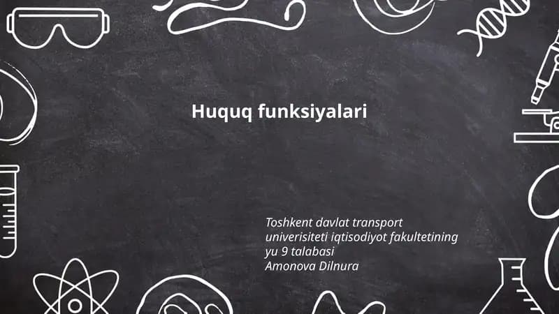 Huquq funksiyalari