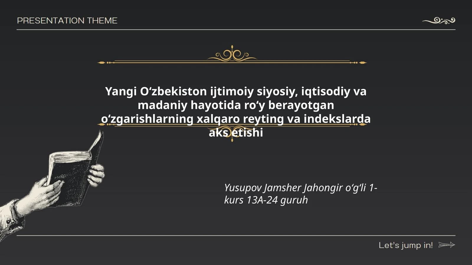 Yangi Oʻzbekiston ijtimoiy siyosiy, iqtisodiy va madaniy hayotida roʻy berayotgan oʻzgarishlarning xalqaro reyting va indekslarda aks etishi