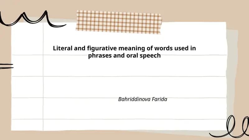 Metaphors in Everyday Language