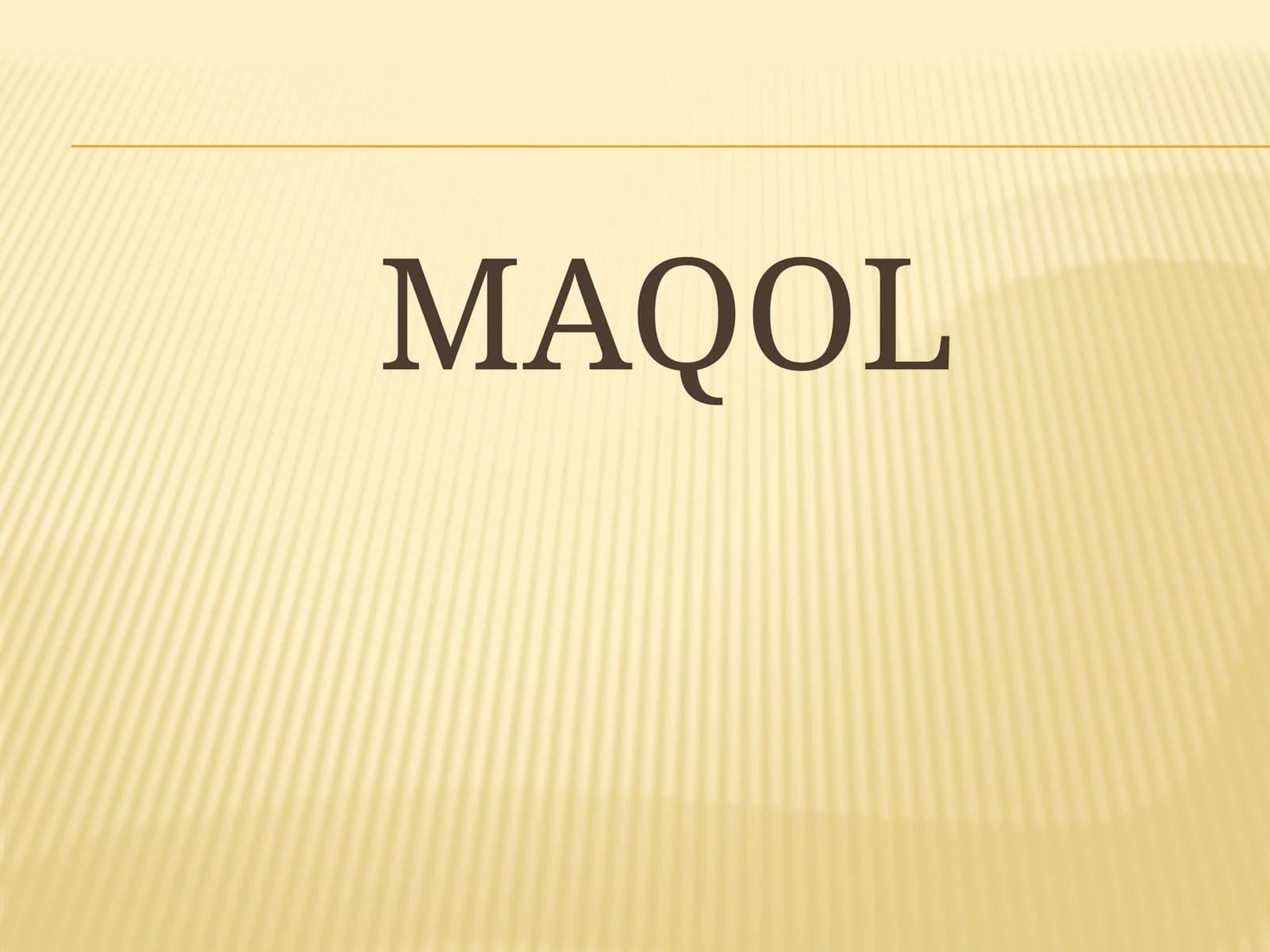Maqol